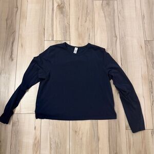 Lululemon Athletica Deep Blue Long Sleeve Top